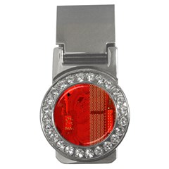 Computer Texture Red Motherboard Circuit Money Clips (cz)  by Simbadda