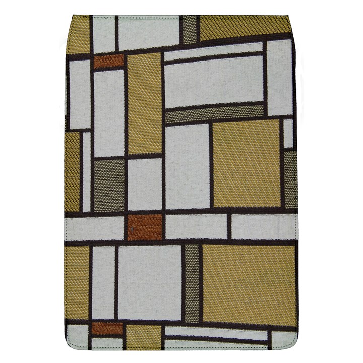 Fabric Textures Fabric Texture Vintage Blocks Rectangle Pattern Flap Covers (L) 