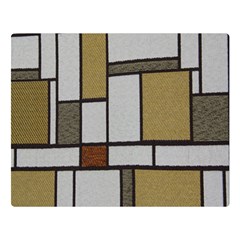 Fabric Textures Fabric Texture Vintage Blocks Rectangle Pattern Double Sided Flano Blanket (large) 