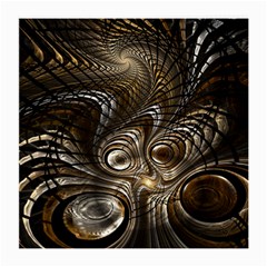 Fractal Art Texture Neuron Chaos Fracture Broken Synapse Medium Glasses Cloth (2-side) by Simbadda