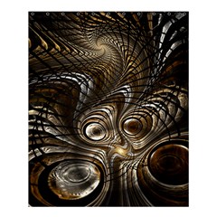 Fractal Art Texture Neuron Chaos Fracture Broken Synapse Shower Curtain 60  X 72  (medium)  by Simbadda