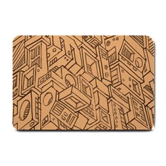 Mechanical Tech Pattern Small Doormat  by Simbadda