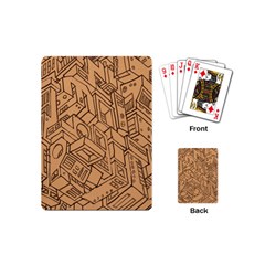 Mechanical Tech Pattern Playing Cards (mini)  by Simbadda