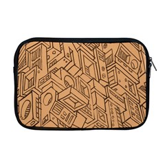 Mechanical Tech Pattern Apple Macbook Pro 17  Zipper Case by Simbadda