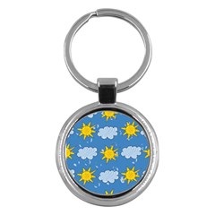 Sunshine Tech Blue Key Chains (round)  by Simbadda