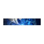 Ghost Fractal Texture Skull Ghostly White Blue Light Abstract Flano Scarf (Mini) Back