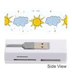 Sunshine Tech White Memory Card Reader (Stick)  Front
