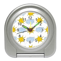 Sunshine Tech White Travel Alarm Clocks