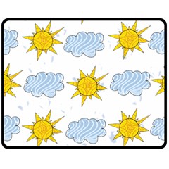 Sunshine Tech White Fleece Blanket (Medium) 