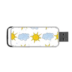 Sunshine Tech White Portable USB Flash (One Side)