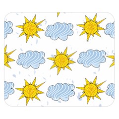 Sunshine Tech White Double Sided Flano Blanket (Small) 