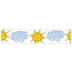 Sunshine Tech White Flano Scarf (Small)