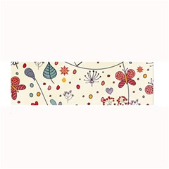 Spring Floral Pattern With Butterflies Large Bar Mats