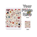 Spring Floral Pattern With Butterflies Playing Cards 54 (Mini)  Front - Spade2