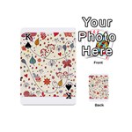 Spring Floral Pattern With Butterflies Playing Cards 54 (Mini)  Front - SpadeK