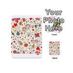 Spring Floral Pattern With Butterflies Playing Cards 54 (Mini)  Front - Heart7