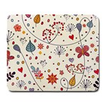 Spring Floral Pattern With Butterflies Large Mousepads Front