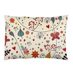 Spring Floral Pattern With Butterflies Pillow Case (Two Sides) Front