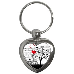 Love Song Key Chains (heart)  by Valentinaart