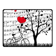 Love Song Fleece Blanket (small) by Valentinaart