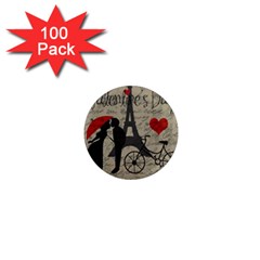 Love Letter - Paris 1  Mini Magnets (100 Pack)  by Valentinaart