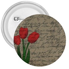 Vintage Tulips 3  Buttons by Valentinaart