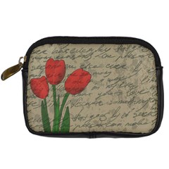 Vintage tulips Digital Camera Cases