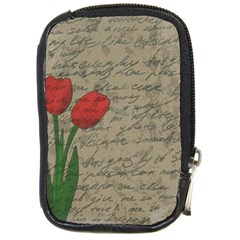 Vintage tulips Compact Camera Cases