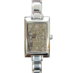 Vintage Tulips Rectangle Italian Charm Watch by Valentinaart