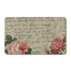 Vintage Roses Magnet (rectangular) by Valentinaart