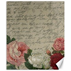 Vintage Roses Canvas 20  X 24   by Valentinaart