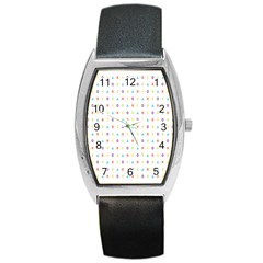 Sign Pattern Barrel Style Metal Watch