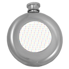 Sign Pattern Round Hip Flask (5 Oz)