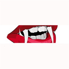 Mouth Jaw Teeth Vampire Blood Large Bar Mats by Simbadda