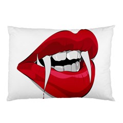 Mouth Jaw Teeth Vampire Blood Pillow Case