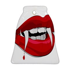 Mouth Jaw Teeth Vampire Blood Bell Ornament (two Sides) by Simbadda