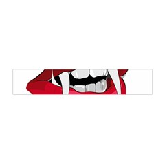 Mouth Jaw Teeth Vampire Blood Flano Scarf (mini) by Simbadda