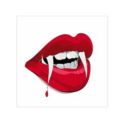 Mouth Jaw Teeth Vampire Blood Small Satin Scarf (square) by Simbadda