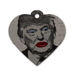 Transgender President    Dog Tag Heart (two Sides) by Valentinaart