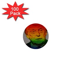 Rainbow Trump  1  Mini Buttons (100 Pack)  by Valentinaart