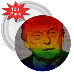 Rainbow Trump  3  Buttons (100 Pack)  by Valentinaart