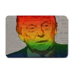 Rainbow Trump  Small Doormat  by Valentinaart