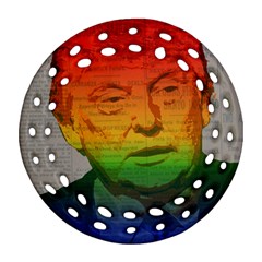 Rainbow Trump  Ornament (round Filigree) by Valentinaart