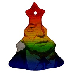 Rainbow Trump  Christmas Tree Ornament (two Sides) by Valentinaart