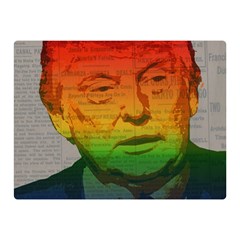 Rainbow Trump  Double Sided Flano Blanket (mini)  by Valentinaart