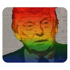 Rainbow Trump  Double Sided Flano Blanket (small)  by Valentinaart
