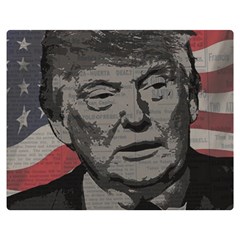 Trump Double Sided Flano Blanket (medium)  by Valentinaart