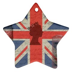 Vintage London Star Ornament (two Sides) by Valentinaart