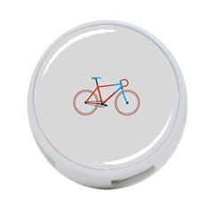 Bicycle Sports Drawing Minimalism 4-port Usb Hub (two Sides)  by Simbadda