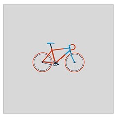 Bicycle Sports Drawing Minimalism Large Satin Scarf (square) by Simbadda